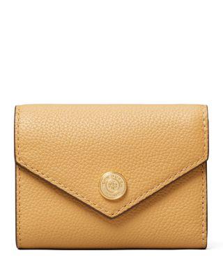 Pebble Leather Small Envelope Wallet by TORY BURCH