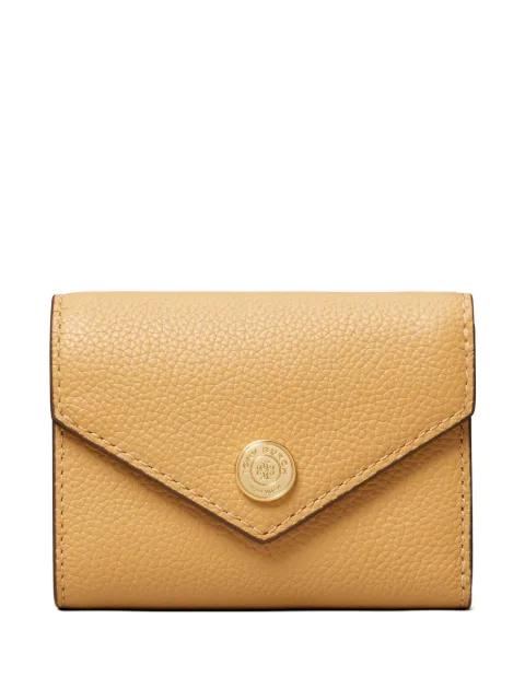 Pebble textured leather envelope wallet by TORY BURCH