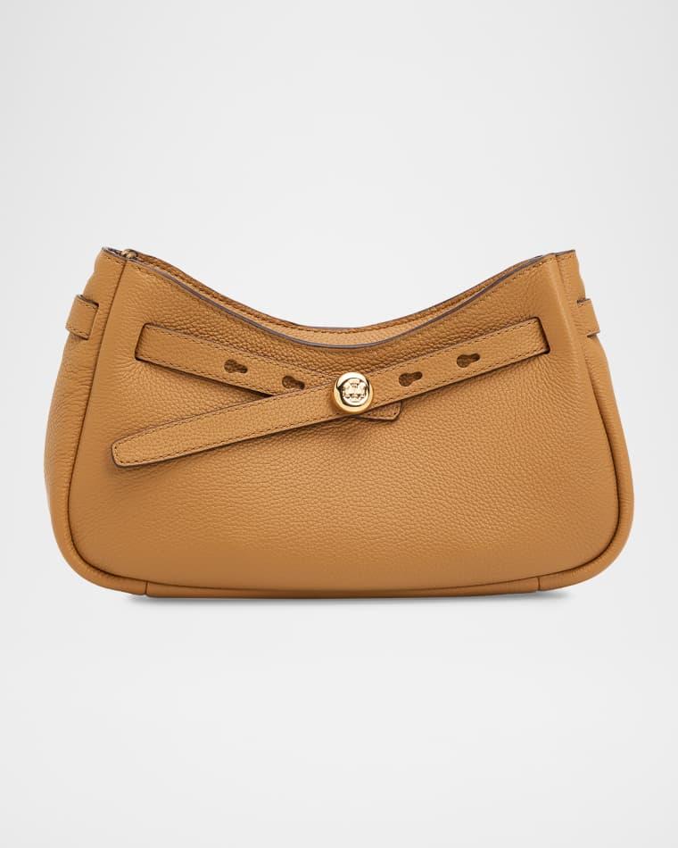 Pebbled Leather Shoulder Bag by TORY BURCH