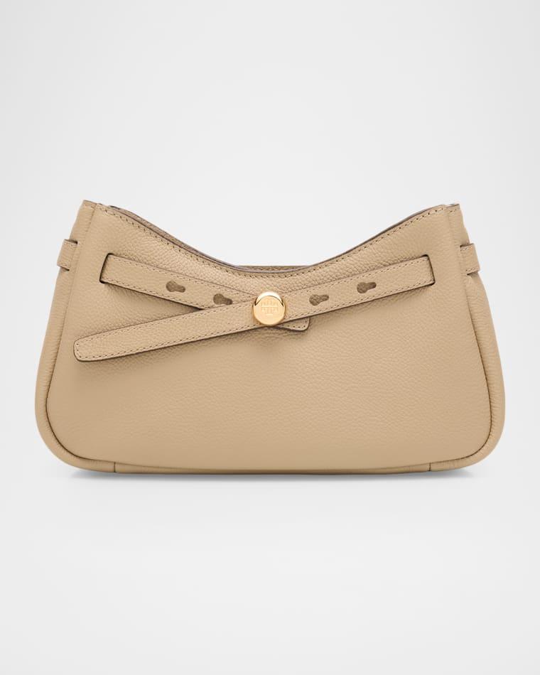 Pebbled Leather Shoulder Bag by TORY BURCH