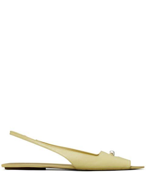 Pierced slingback sandals by TORY BURCH