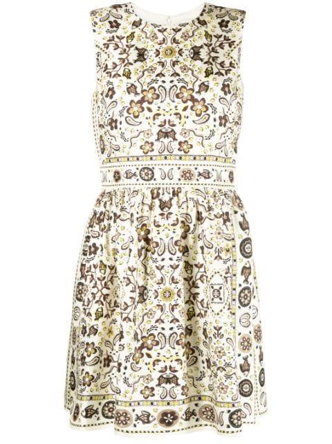 Pisces Dream-print silk dress by TORY BURCH