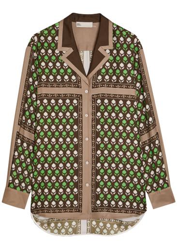 Printed silk shirt by TORY BURCH