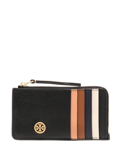 Robinson colour-block zip-fastening wallet by TORY BURCH