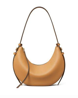 Romy Crescent Leather Shoulder Bag by TORY BURCH