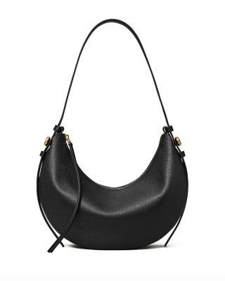 Romy Crescent Leather Shoulder Bag by TORY BURCH