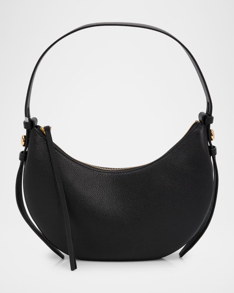 Romy Crescent Leather Shoulder Bag by TORY BURCH