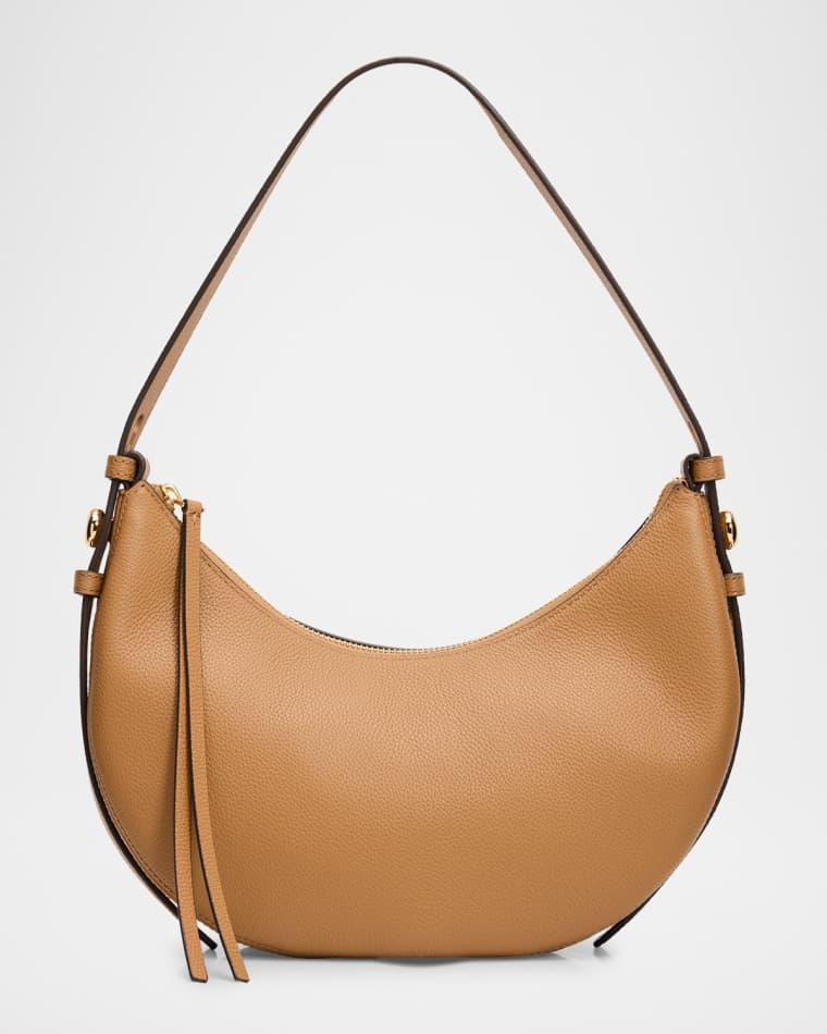 Romy Crescent Leather Shoulder Bag by TORY BURCH