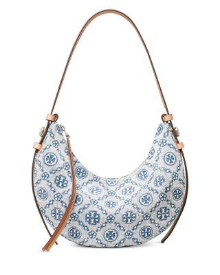 Romy Half Moon Denim Shoulder Bag by TORY BURCH
