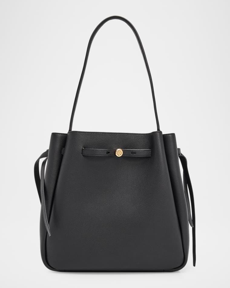 Romy Large Pebbled Leather Bucket Bag by TORY BURCH