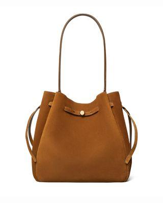 Romy Large Suede Hobo Bag by TORY BURCH