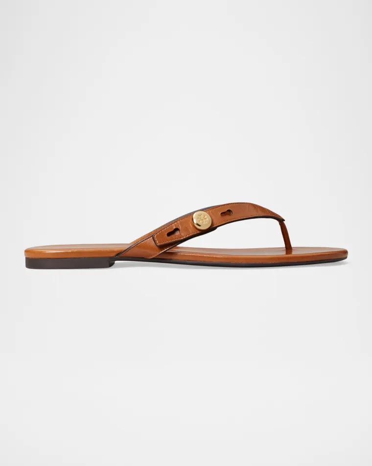 Romy Leather Thong Sandals by TORY BURCH