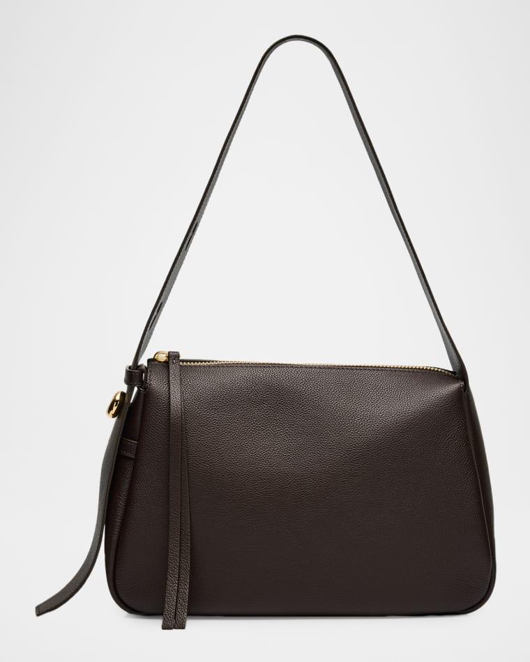 Romy Pebbled Leather Shoulder Bag by TORY BURCH
