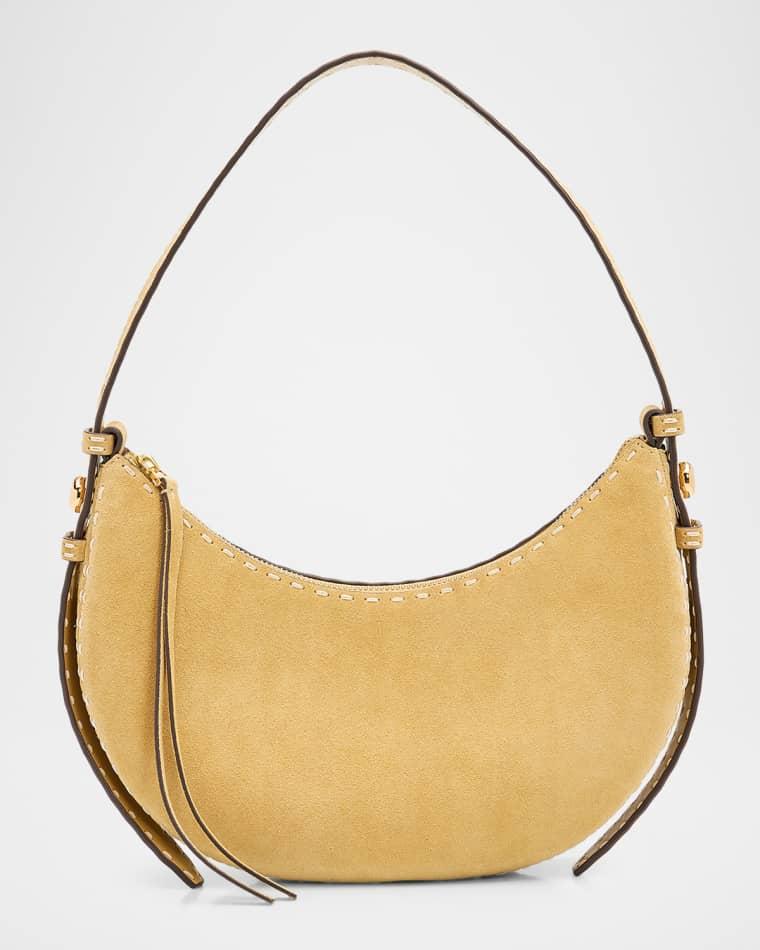 Romy Pick Stitch Suede Shoulder Bag by TORY BURCH