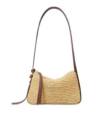 Romy Small Straw Shoulder Bag by TORY BURCH