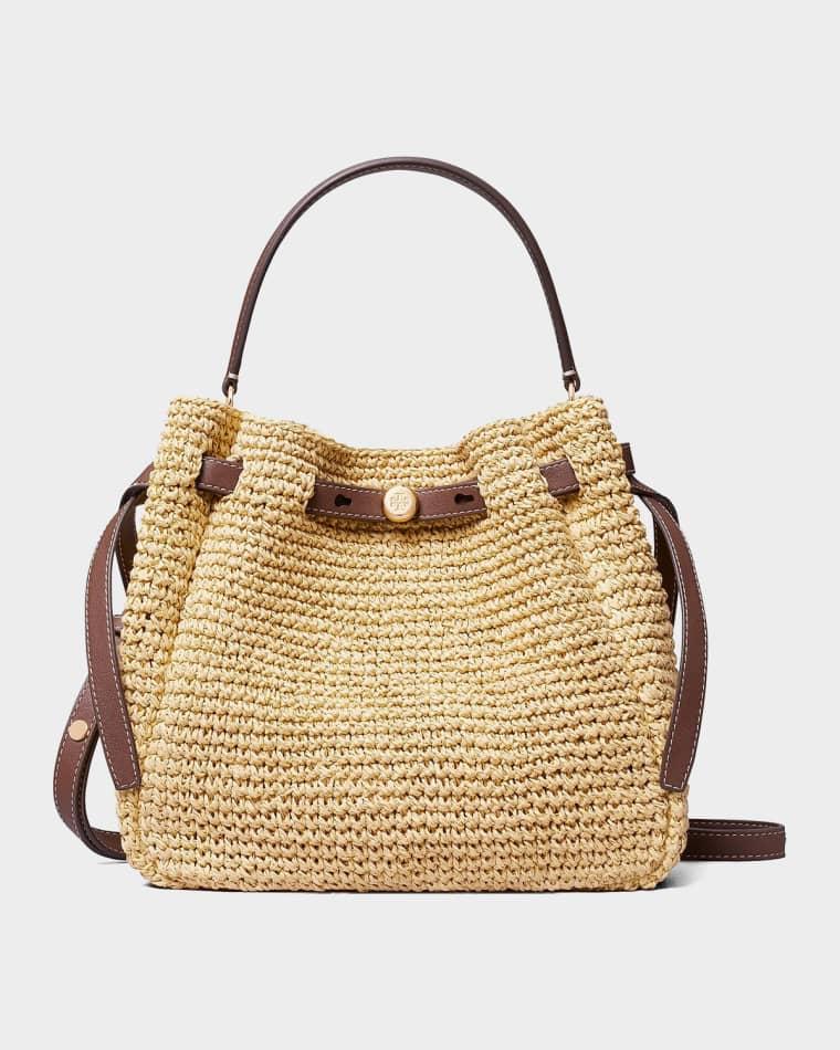 Romy Straw Bucket Bag by TORY BURCH