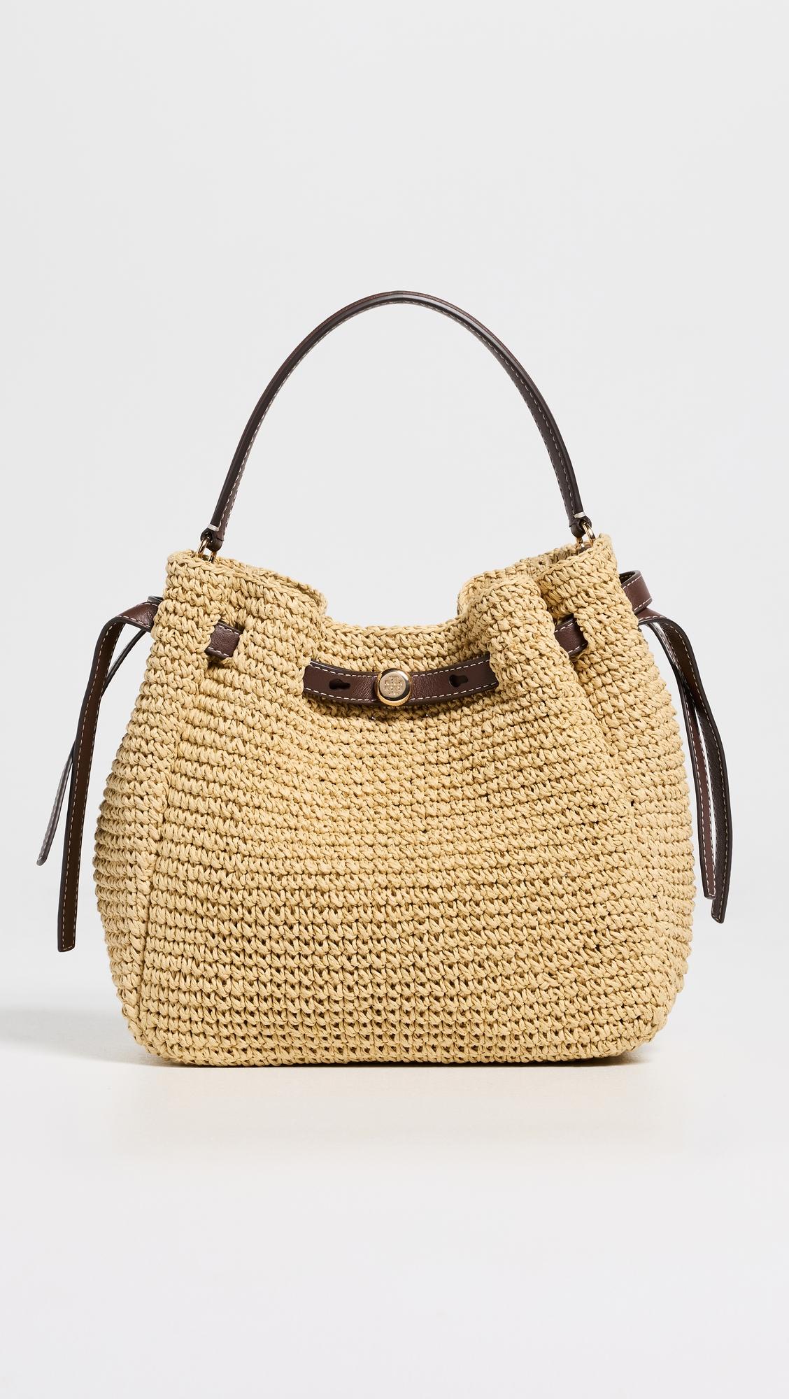 Romy Woven Bucket Bag by TORY BURCH
