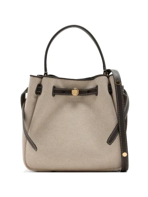 Romy canvas top-handle bucket bag by TORY BURCH