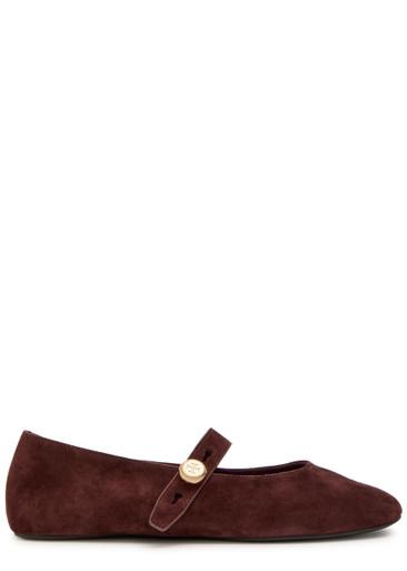 Romy suede Mary Jane flats by TORY BURCH