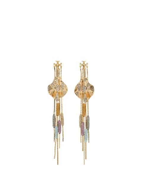 Runway embellished front-backs earrings by TORY BURCH