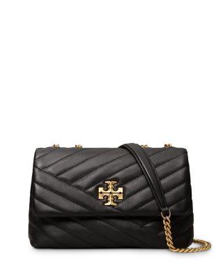 Small Kira Chevron Convertible Leather Shoulder Bag by TORY BURCH