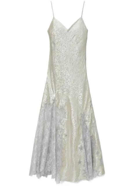 Star lace-detail slip dress by TORY BURCH