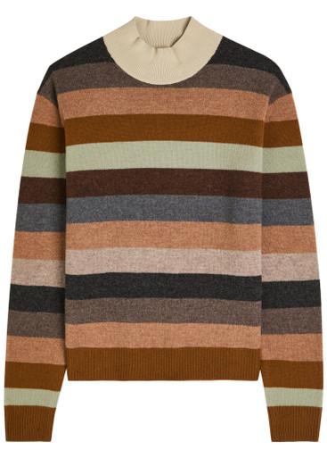 Striped wool top by TORY BURCH