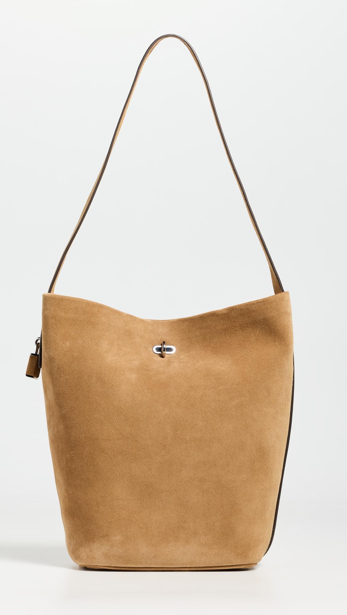 Suede Slim Bucket Bag by TORY BURCH