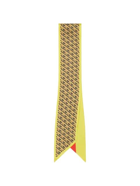 T Link patterned silk tie by TORY BURCH