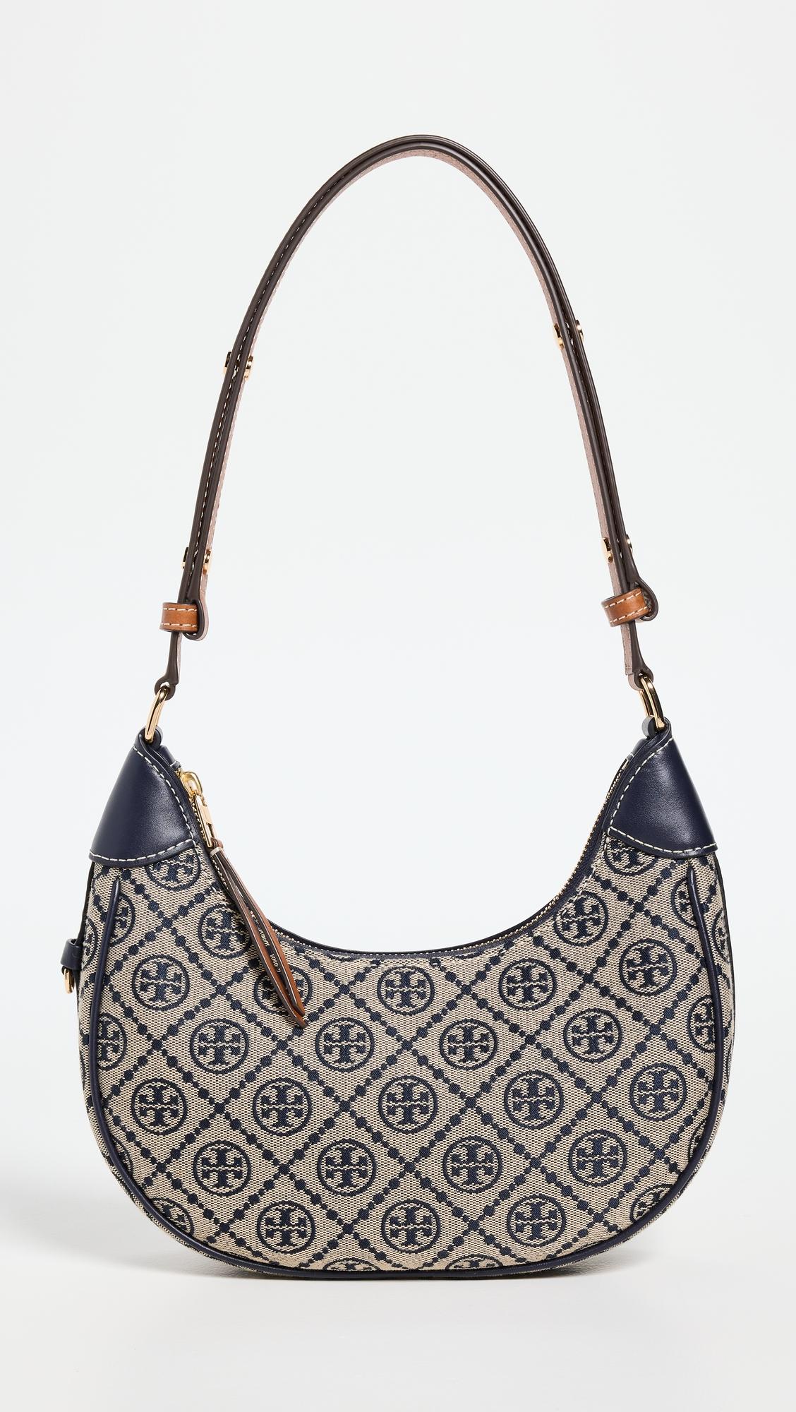 T Monogram Crescent Bag by TORY BURCH