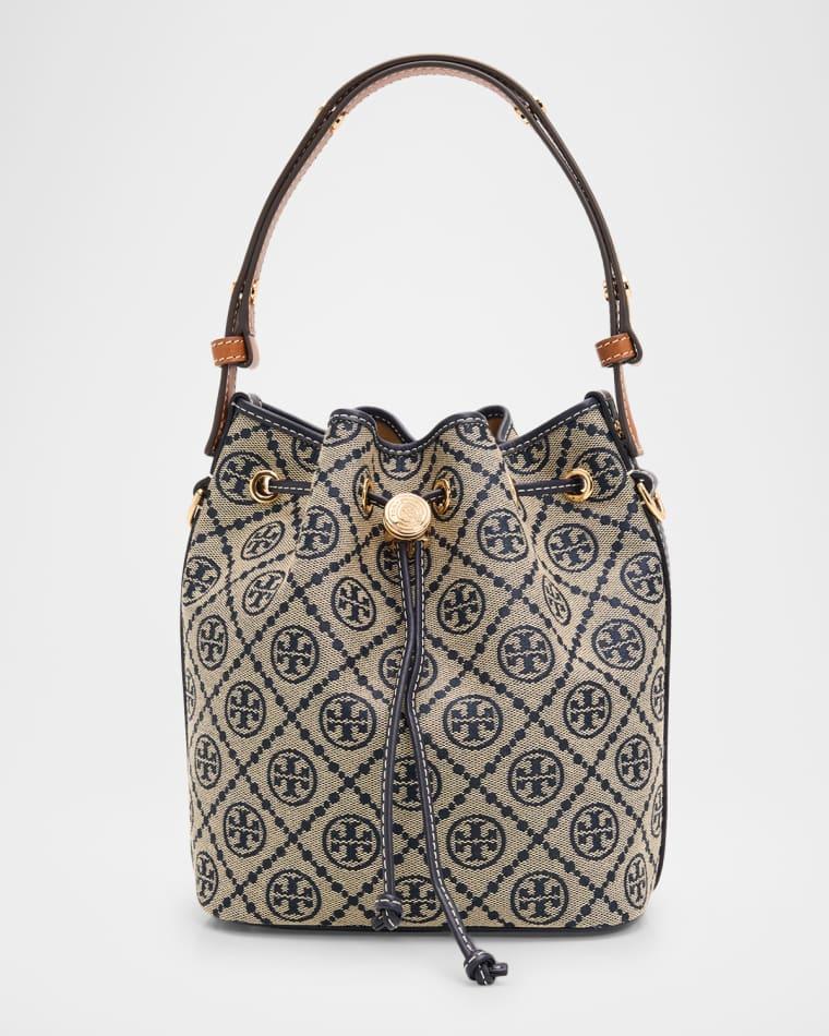 T Monogram Jacquard Bucket Bag by TORY BURCH