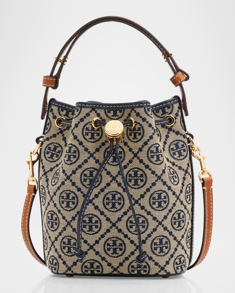 T Monogram Mini Jacquard Bucket Bag by TORY BURCH