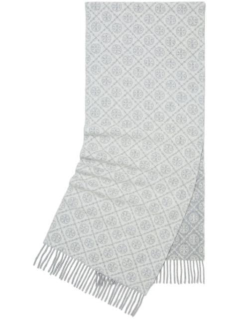 T Monogram scarf by TORY BURCH