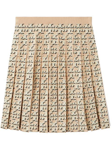 T monogram pleated skirt by TORY BURCH