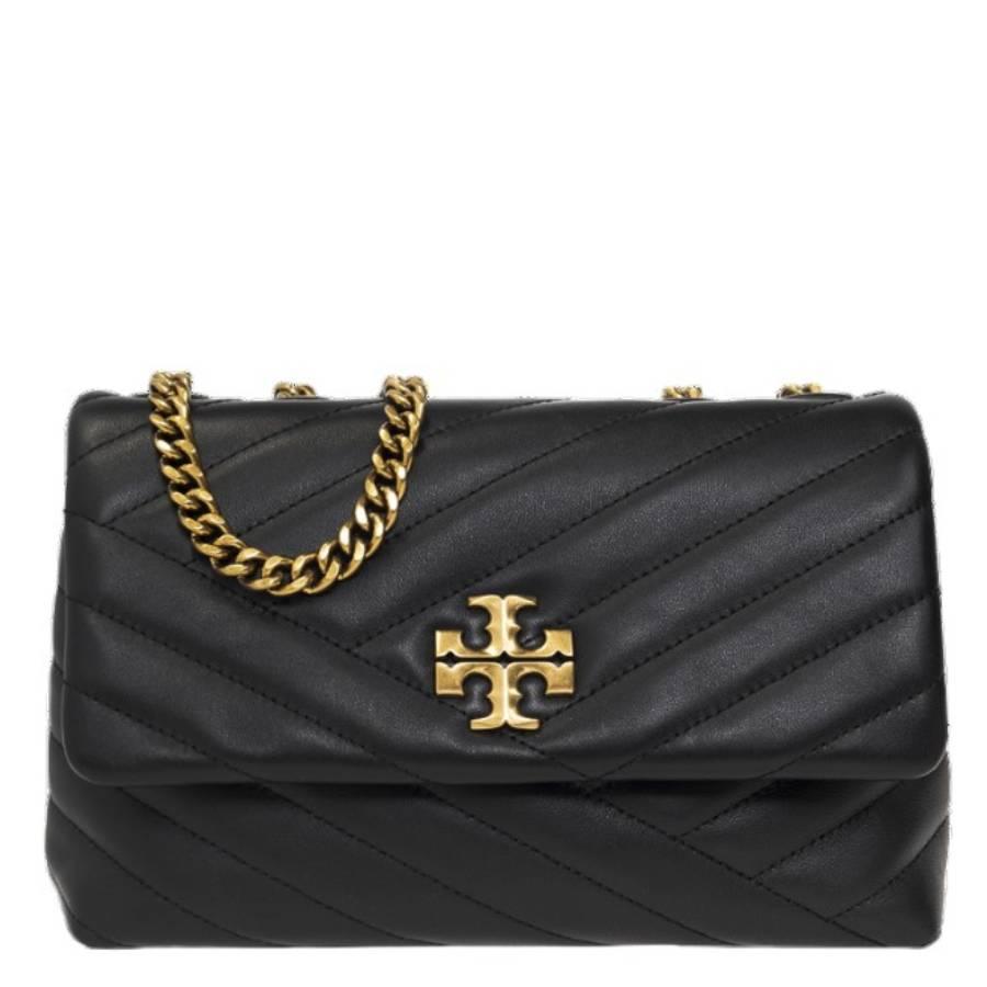 Tory Burch Black Kira Chevron Small Convertible Shoulder Bag by TORY BURCH