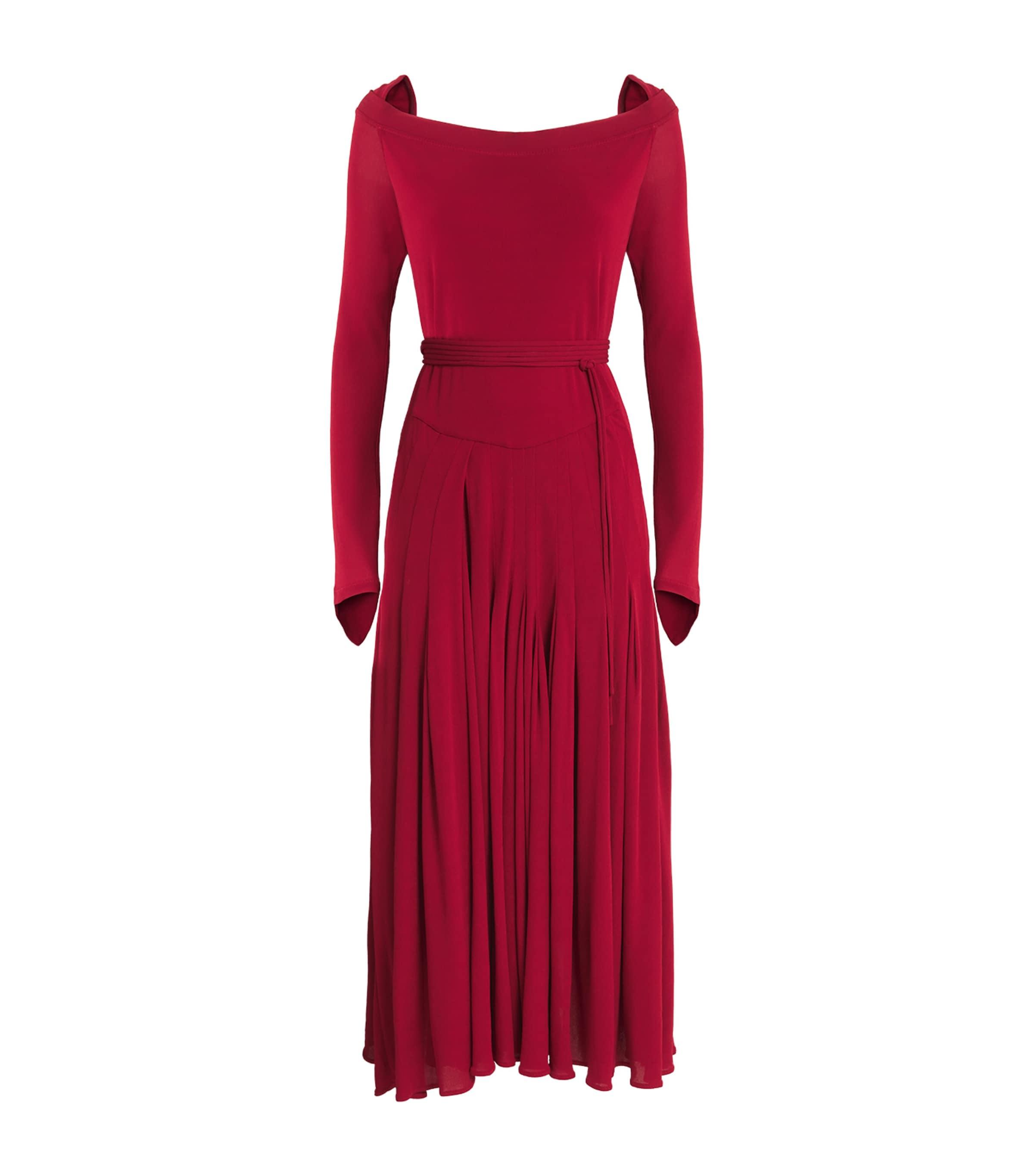 Tory Burch Jersey Pleated Midi Dress by TORY BURCH