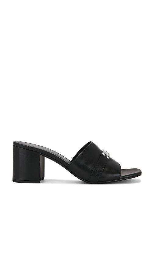 Tory Burch Leelee Heeled Mule in Black by TORY BURCH