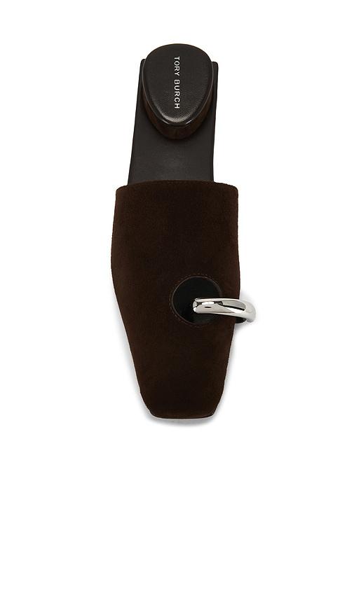 Tory Burch Pierced Mule in Chocolate by TORY BURCH
