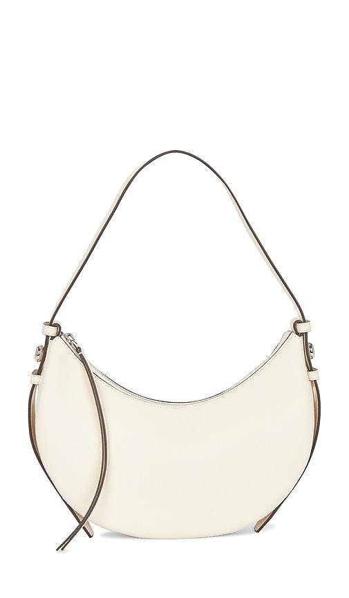 Tory Burch Romy Half Moon Bag in Cream by TORY BURCH