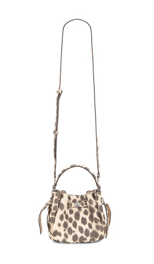 Tory Burch Romy Suede Mini Bucket Bag in Cream by TORY BURCH