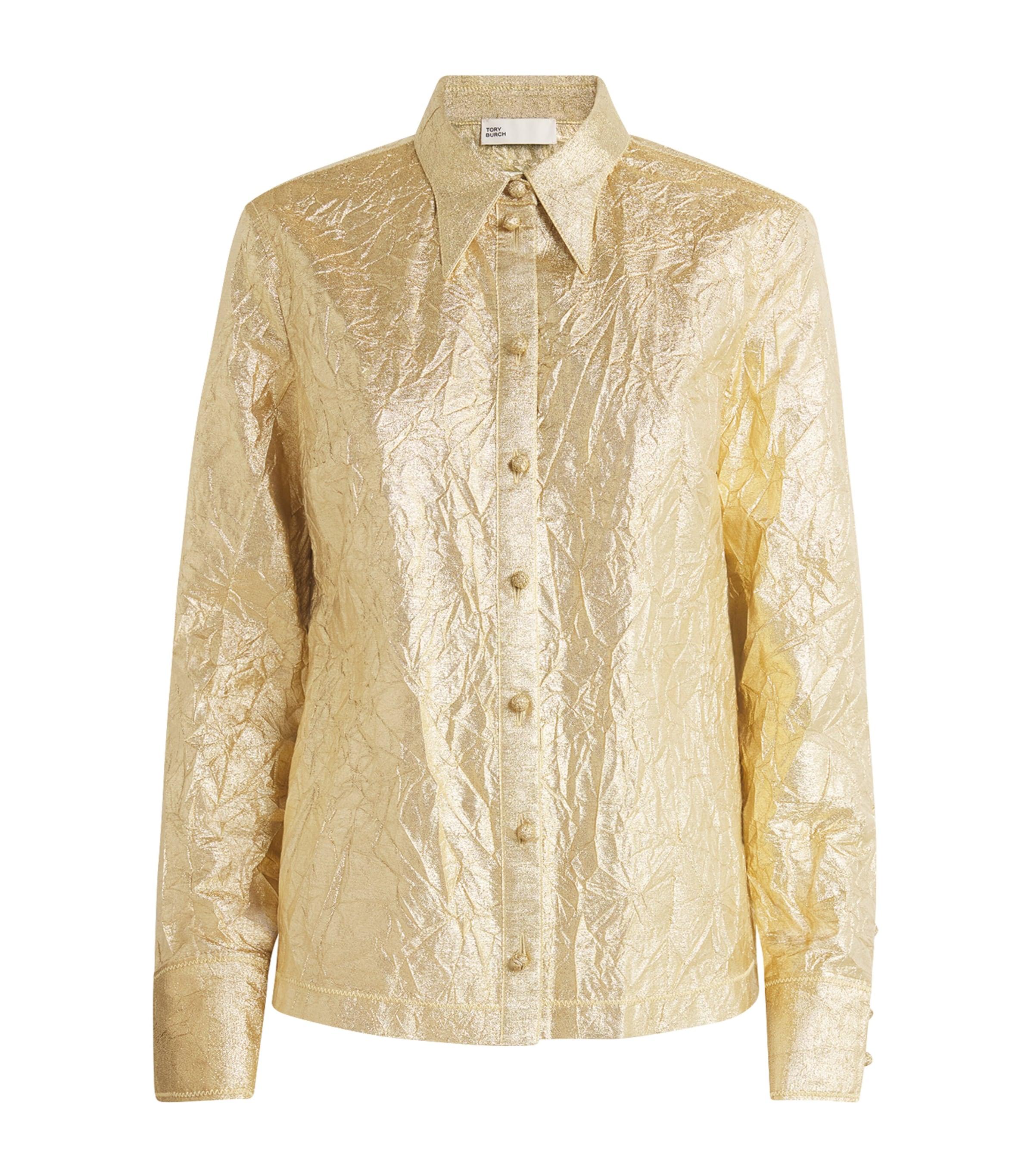 Tory Burch Silk-Blend Crushed Shirt by TORY BURCH