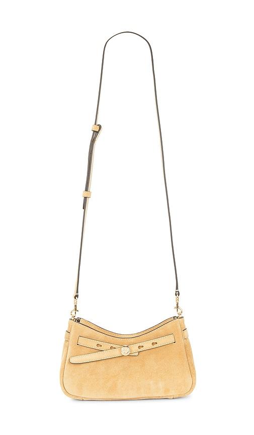 Tory Burch Zip Top Crossbody Bag in Tan by TORY BURCH