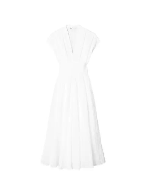 V-neck linen dress by TORY BURCH