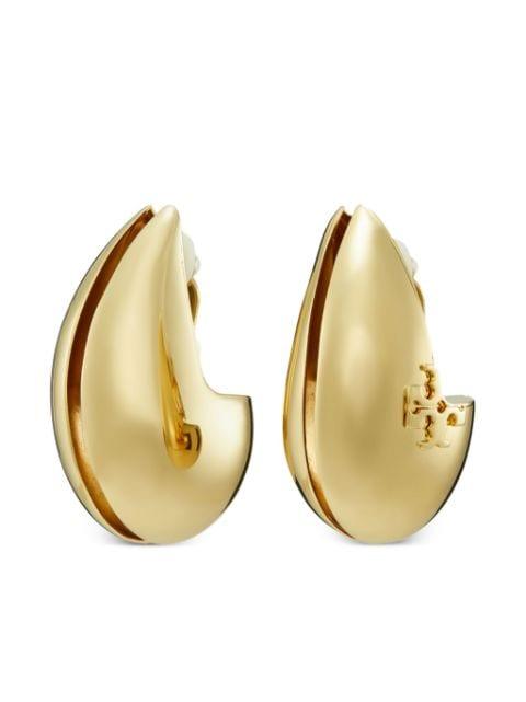 Wave clip-on earrings by TORY BURCH