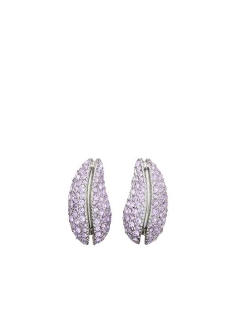 Wave crystal-embellished earrings by TORY BURCH