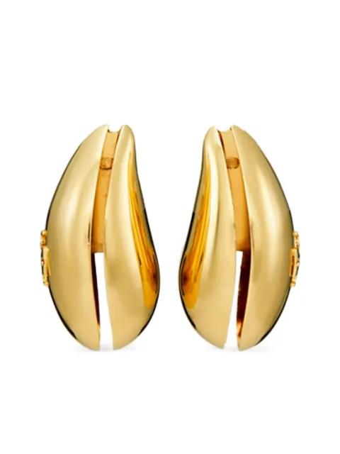 Wave earrings by TORY BURCH