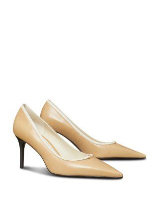 Women's Double T Leather Pumps by TORY BURCH