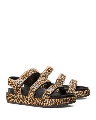 Women's Kira Calf Hair Triple Strap Sandals by TORY BURCH
