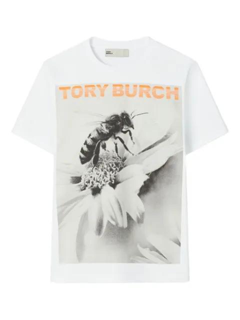 bee-graphic T-shirt by TORY BURCH