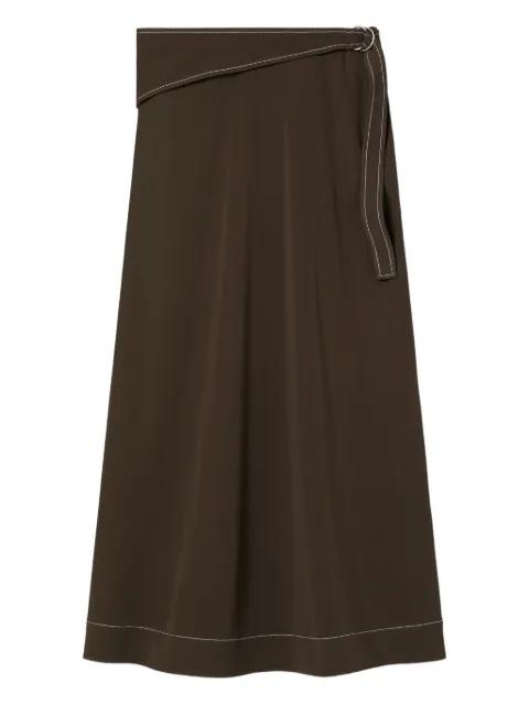 belted jersey skirt by TORY BURCH